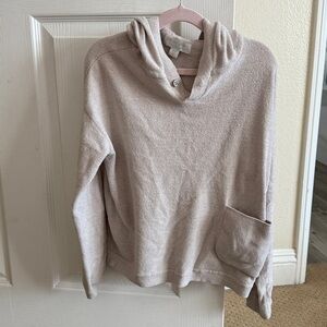 Barefoot Dreams Soft Beige Hooded Sweater kids 8-10